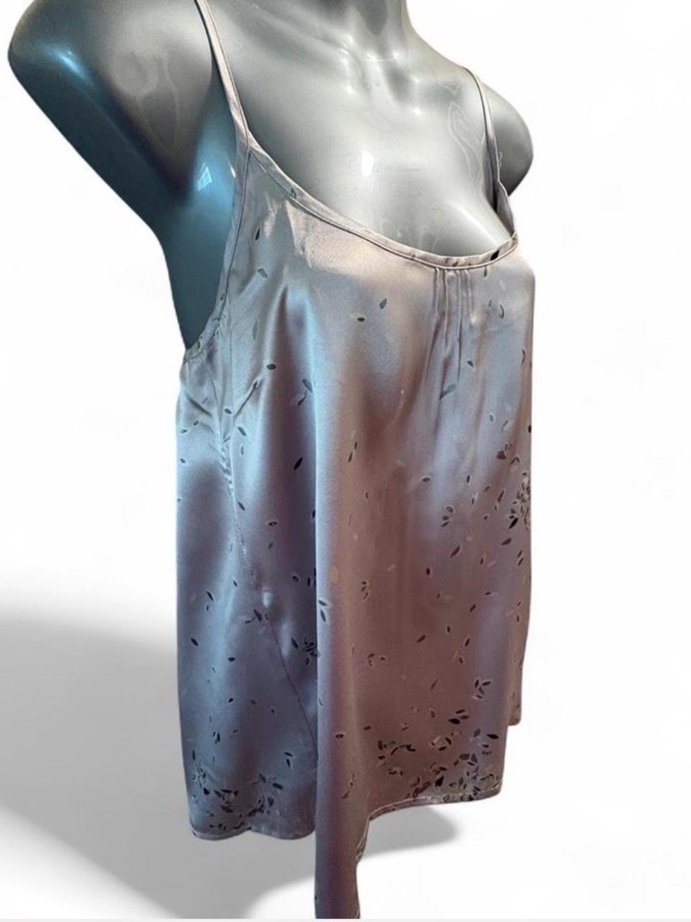 Gap Body Love Silver Camisole Sz S - Picture 2 of 5